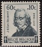 Belgium - 1942 - Characters - 60+10C - Gray - Characters - Scott B322 - Character Portrait Jean B. Van Helmont (1577-1644) - 0